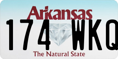 AR license plate 174WKQ