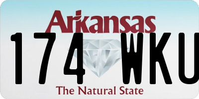 AR license plate 174WKU