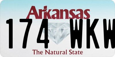 AR license plate 174WKW