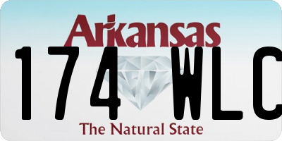 AR license plate 174WLC