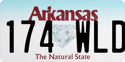 AR license plate 174WLD