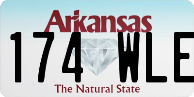 AR license plate 174WLE