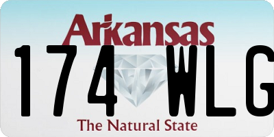AR license plate 174WLG