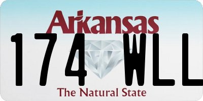 AR license plate 174WLL