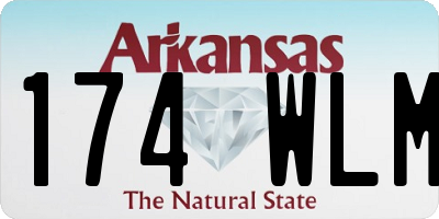 AR license plate 174WLM