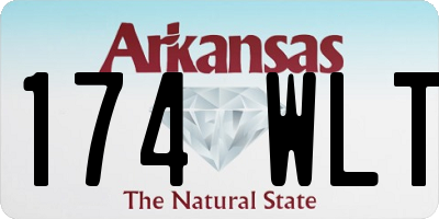 AR license plate 174WLT
