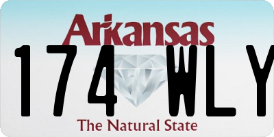 AR license plate 174WLY