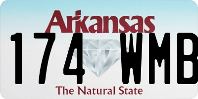 AR license plate 174WMB