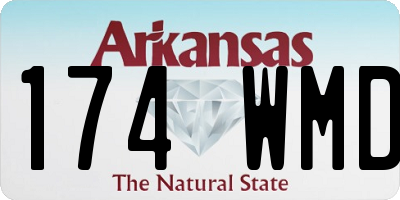 AR license plate 174WMD