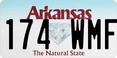 AR license plate 174WMF