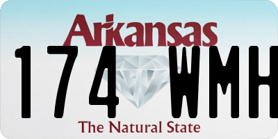 AR license plate 174WMH