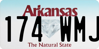 AR license plate 174WMJ