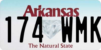 AR license plate 174WMK
