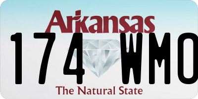 AR license plate 174WMO