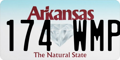 AR license plate 174WMP