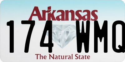 AR license plate 174WMQ