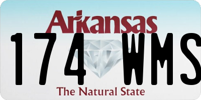 AR license plate 174WMS
