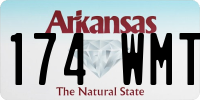 AR license plate 174WMT