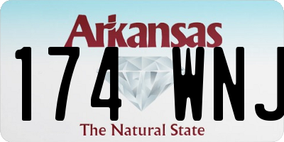 AR license plate 174WNJ