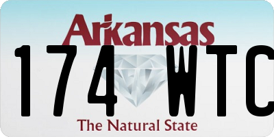 AR license plate 174WTC