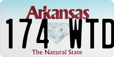 AR license plate 174WTD