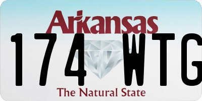 AR license plate 174WTG