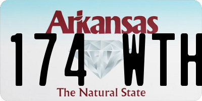 AR license plate 174WTH