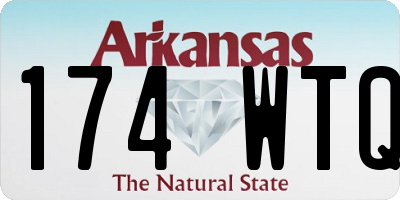 AR license plate 174WTQ
