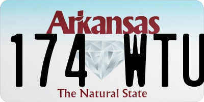AR license plate 174WTU