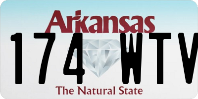 AR license plate 174WTV