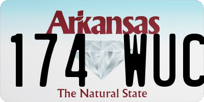 AR license plate 174WUC