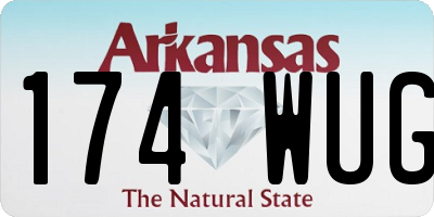 AR license plate 174WUG