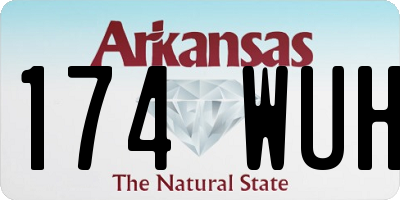 AR license plate 174WUH