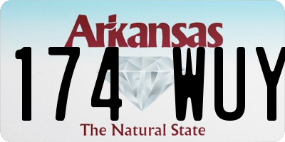 AR license plate 174WUY