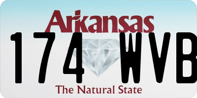 AR license plate 174WVB