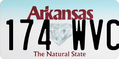 AR license plate 174WVC