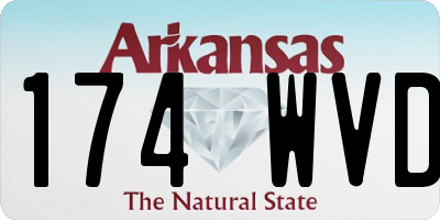AR license plate 174WVD