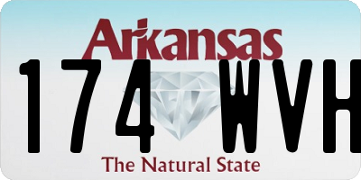 AR license plate 174WVH