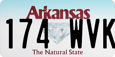 AR license plate 174WVK