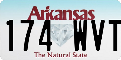 AR license plate 174WVT