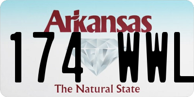 AR license plate 174WWL