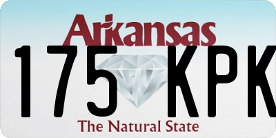 AR license plate 175KPK