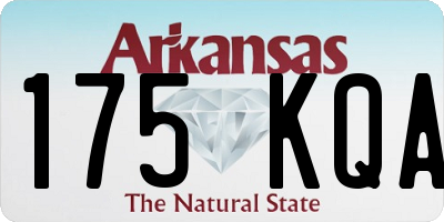 AR license plate 175KQA