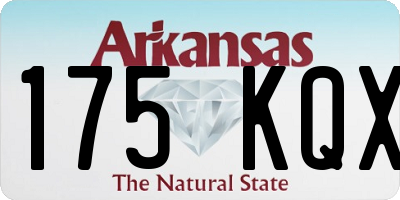 AR license plate 175KQX