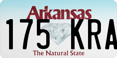 AR license plate 175KRA