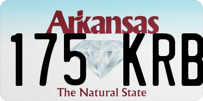 AR license plate 175KRB