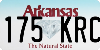AR license plate 175KRC