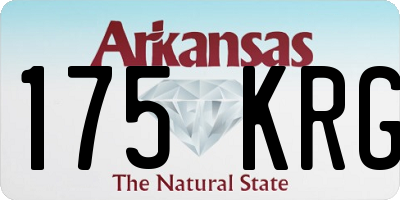 AR license plate 175KRG