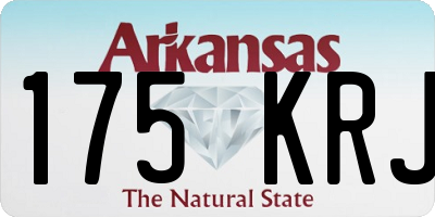 AR license plate 175KRJ