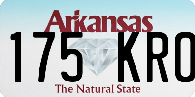 AR license plate 175KRO